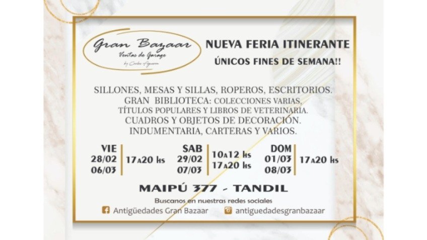 Nueva feria de Gran Bazaar